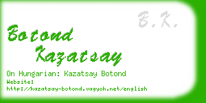 botond kazatsay business card